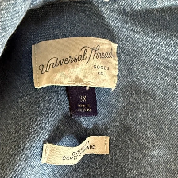 Oversized denim rhinestone jacket - Picture 9 of 10